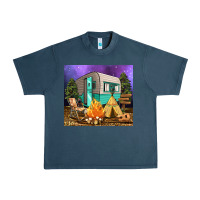 Midnight Navy camping Urban Heavy Tee - RanaPortraitStore
