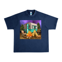 Navy camping Urban Heavy Tee - RanaPortraitStore