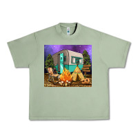 Oil Green camping Urban Heavy Tee - RanaPortraitStore