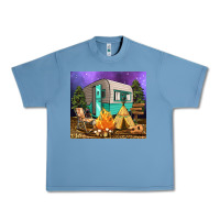 Pebble Blue camping Urban Heavy Tee - RanaPortraitStore