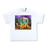 White camping Urban Heavy Tee - RanaPortraitStore