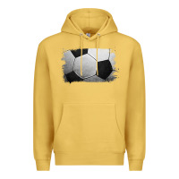 Antique Gold Soccer Ball Brushstroke Premium Hoodie - RanaPortraitStore
