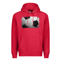 Cardinal Soccer Ball Brushstroke Premium Hoodie - RanaPortraitStore