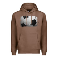 Chestnut Soccer Ball Brushstroke Premium Hoodie - RanaPortraitStore