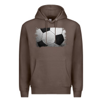 Coffee Soccer Ball Brushstroke Premium Hoodie - RanaPortraitStore
