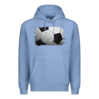 Colony Blue Soccer Ball Brushstroke Premium Hoodie - RanaPortraitStore