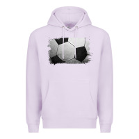 Lilac Soccer Ball Brushstroke Premium Hoodie - RanaPortraitStore