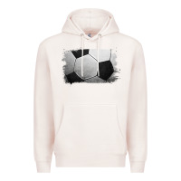 Pale Pink Soccer Ball Brushstroke Premium Hoodie - RanaPortraitStore