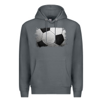 Rock Soccer Ball Brushstroke Premium Hoodie - RanaPortraitStore