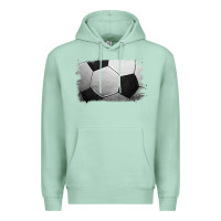 Seafoam Soccer Ball Brushstroke Premium Hoodie - RanaPortraitStore