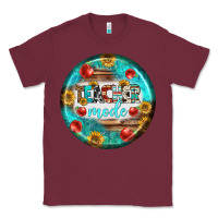 Burgundy teacher mode earrings Classic Tee - BundleAndBundleShop