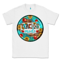 White teacher mode earrings Classic Tee - BundleAndBundleShop