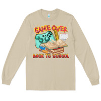 Mushroom game over back to school Long Sleeve Tee - texasbilliewilder