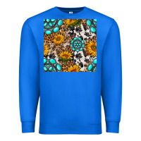 True Royal western gemstone and sunflower seamless pattern Premium Sweatshirt - BundleAndBundleShop
