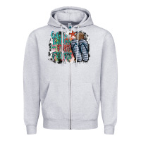Heather Grey life is better in fılp flops Zipper Hoodie - SublimationCraftShop