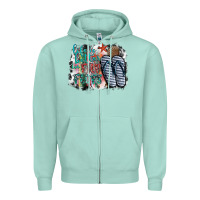 Seafoam life is better in fılp flops Zipper Hoodie - SublimationCraftShop