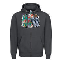 Smoke life is better in fılp flops Zipper Hoodie - SublimationCraftShop