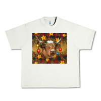 Pistachio Christmas cow Urban Heavy Tee - RanaPortraitStore