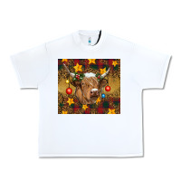 White Christmas cow Urban Heavy Tee - RanaPortraitStore