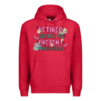 Cardinal retired library kid present bookish girlie Premium Hoodie - MaliasSmallBusiness