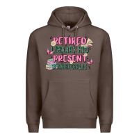 Coffee retired library kid present bookish girlie Premium Hoodie - MaliasSmallBusiness