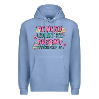 Colony Blue retired library kid present bookish girlie Premium Hoodie - MaliasSmallBusiness