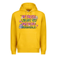 Lemon retired library kid present bookish girlie Premium Hoodie - MaliasSmallBusiness