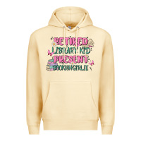 Pina Colada retired library kid present bookish girlie Premium Hoodie - MaliasSmallBusiness