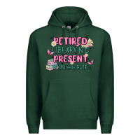 Sports Green retired library kid present bookish girlie Premium Hoodie - MaliasSmallBusiness