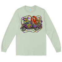 Matcha mardi gras truck with mask fleur de lis and crawfish Long Sleeve Tee - RanaPortraitStore