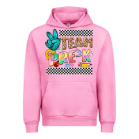 Fuchsia Pink team pre k Urban Hoodie - NancyCooperArtShop