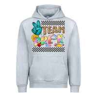 Heather Grey team pre k Urban Hoodie - NancyCooperArtShop