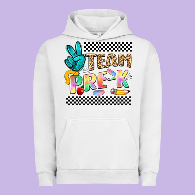 Team Pre K Urban Hoodie Designed By Nancycooperartshop