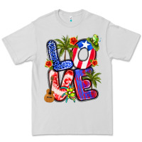 Dove Grey puerto rico love Premium Tee - Artiststas