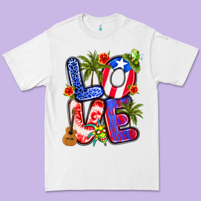 Puerto Rico Love Premium Tee Designed By Artiststas