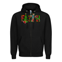 Black christmas faith with cross Zipper Hoodie - CowhideDigitalArt