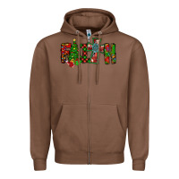 Chestnut christmas faith with cross Zipper Hoodie - CowhideDigitalArt