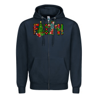 Navy christmas faith with cross Zipper Hoodie - CowhideDigitalArt