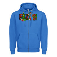 True Royal christmas faith with cross Zipper Hoodie - CowhideDigitalArt