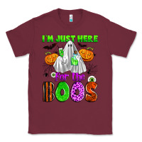 Burgundy i'm just here for the boos Classic Tee - Zillion Design Studio