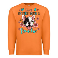 Carrot life is better with a frenchie Premium Sweatshirt - Jasminsmagicworld
