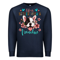 Navy life is better with a frenchie Premium Sweatshirt - Jasminsmagicworld