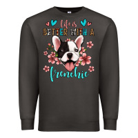 Smoke life is better with a frenchie Premium Sweatshirt - Jasminsmagicworld