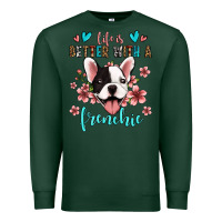 Sports Green life is better with a frenchie Premium Sweatshirt - Jasminsmagicworld