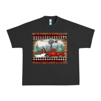 Pigment Black christmas farm and truck Urban Heavy Tee - RanaPortraitStore