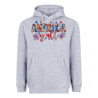 Heather Grey american y'all Heavyweight Hoodie - JahusDesignShop