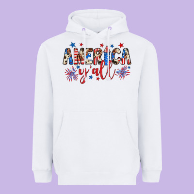 American Y'all Heavyweight Hoodie Designed By Jahusdesignshop