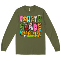 Army Green fourth grade energy Long Sleeve Tee - texasbilliewilder