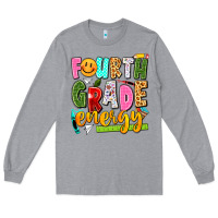 Heather Grey fourth grade energy Long Sleeve Tee - texasbilliewilder
