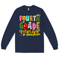 Navy fourth grade energy Long Sleeve Tee - texasbilliewilder